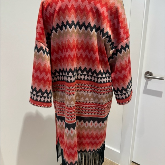 H&M Tribal pattern cardigan with fringe detailing - Picture 2 of 4
